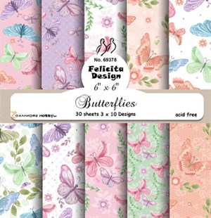 Butterflies, mønsterkarton pakning, Felicita design