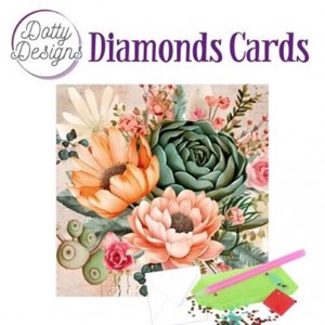  Diamond Card - blomster