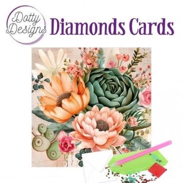  Diamond Card - blomster
