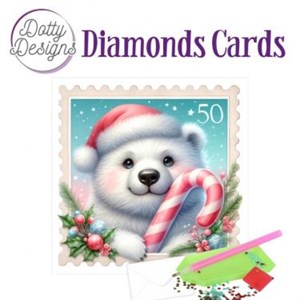  Diamond Card -  julebjørn