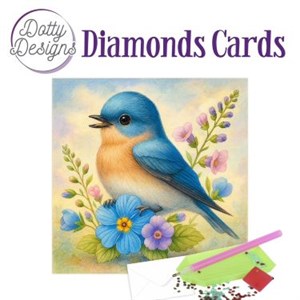  Diamond Card - sangfugl 15x15 cm