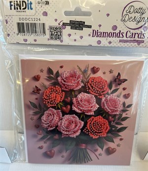  Diamond Card - love buket 15x15 cm