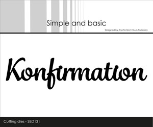 Konfirmation, dansk tekst, dies, Simple og basic.