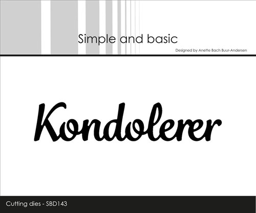 Kondolerer, danske tekster, dies, Simple og basic.