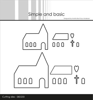 Kirker, to størrelser, dies, Simple og basic.