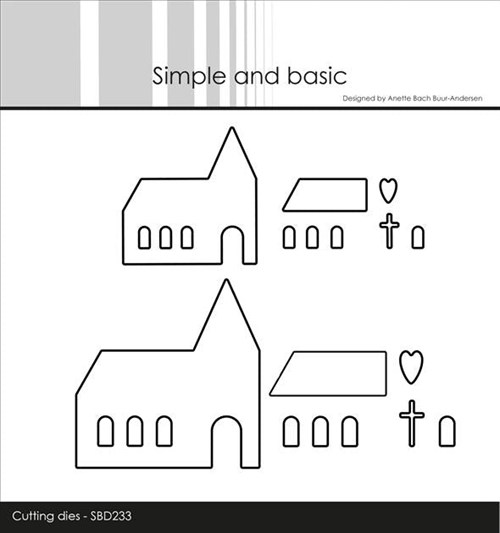 Kirker, to størrelser, dies, Simple og basic.