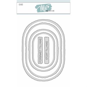 Deckle Edge Ovals, Dies  Mette Witus Lowe