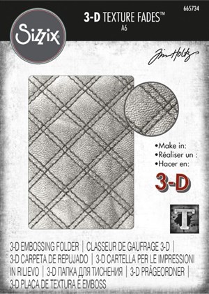 Quilted, 3d-embossing folder, Sizzix/Tim Holtz.*