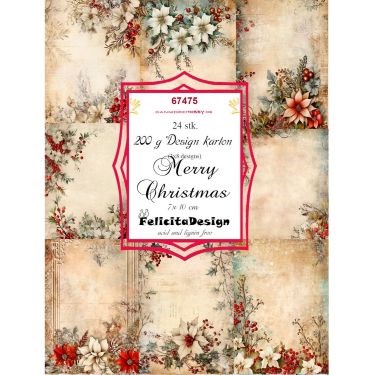 Glædelig jul, design karton, Felicita design.