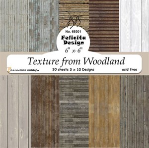 Texture form Woodland, design karton, Felicita design.