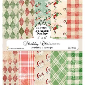 Shabby Christmas, design karton, Felicita design.