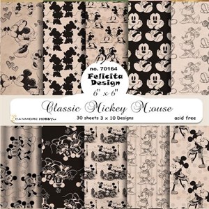 Klassisk Mickey Mouse, design karton, Felicita design.