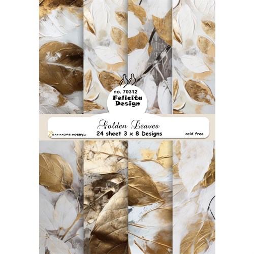 Gyldne blade, design karton, Felicita design.