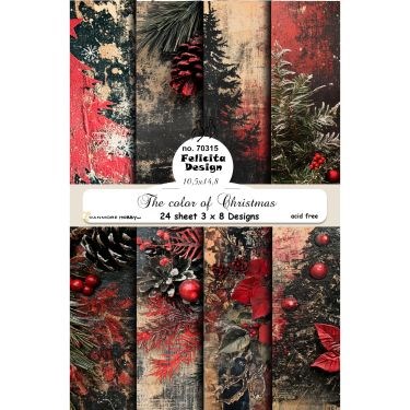 Julens farve, design karton, Felicita design.