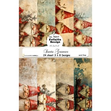 Julemandens nisser, design karton, Felicita design.