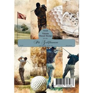 På Golfbanen, design karton, Felicita design.