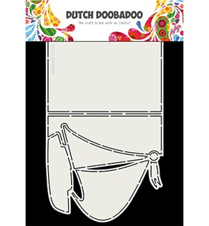 Zeilboot, Dutch Doobadoo stencils, A4.*