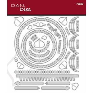  Rund æske tilbehør - Kage, dies fra Dan dies.