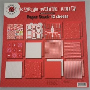  Paper blokke, 12 ark 30x30 cm Dansk design fra Karen Marie Klip.