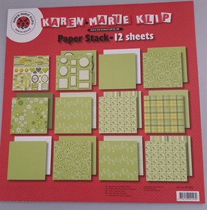  Paper blokke, 12 ark 30x30 cm Dansk design fra Karen Marie Klip.