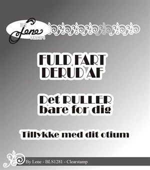 By Lene, Danske tekster, klar stempel.