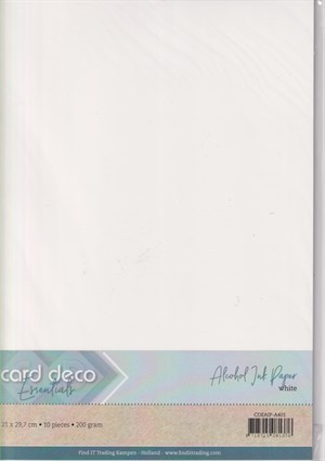 Alkoholblækpapir - hvidt,  A4. 200 gram.