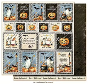 Maja Design, Scrapark, Halloween - To cut out.