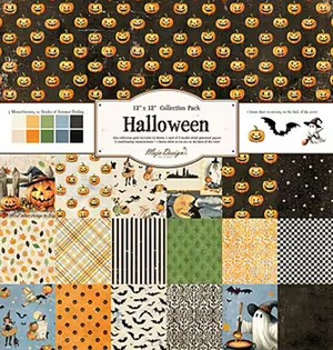 Maja design, scrapbook, pakning. Halloween,  