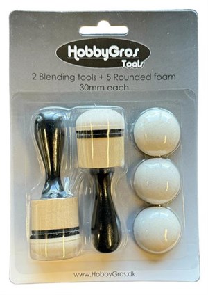 HobbyGros Tools, Afrundet, Blandingsværktøjer - 2 stk..