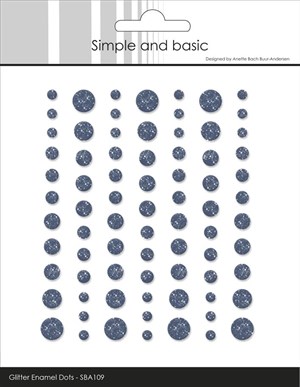 Simple and Basic Glimmer Enamel Dots, Flåde, 77stk