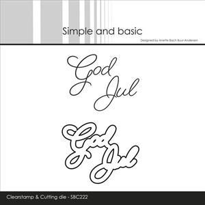 God Jul - stempel og dies, Simple and basic