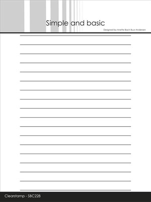 Linjer – A6+ - stempel og dies, Simple and basic