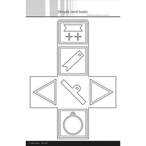 Triangle Box m/tilføjelser, dies, Simple og basic.*