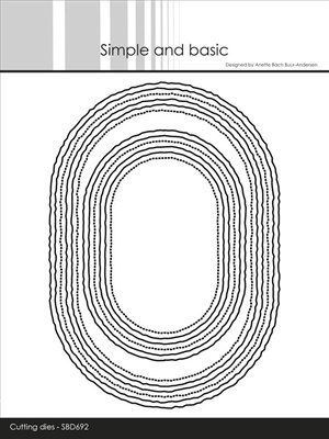 Simple og basic, dies, A6/A7 - Ovaler gammelt papir. 