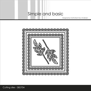 Simple og basic, dies, 76x76mm - Kammusling. 