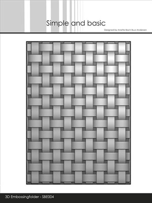  Simple and Basic 3D Embossingfolder, Kurvbølge. 