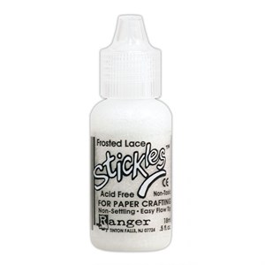Frosted lace, stickles, glitterlim, 18 ml.