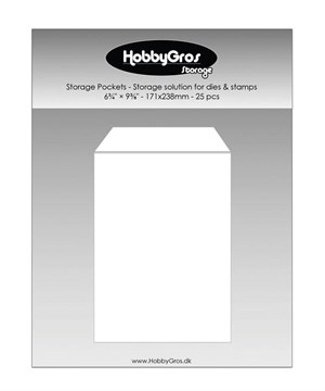 Opbevaringslommer 171x238 mm - 25 stk. Hobby Gros Storage.