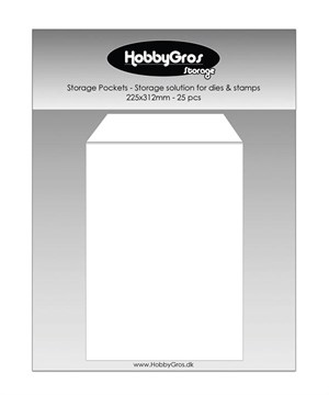 Opbevaringslommer 225x312 mm - 25 stk. Hobby Gros Storage.