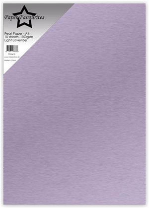 Lys lavendel, Perlemor, Paper Favourites Pearl Paper 250g, 5 stk