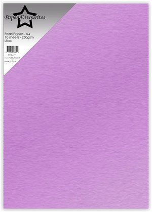 Lilla, Perlemor, Paper Favourites Pearl Paper 250g, 5 stk
