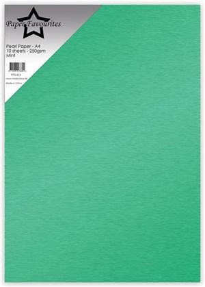 Mynte, Perlemor, Paper Favourites Pearl Paper 250g, 5 stk