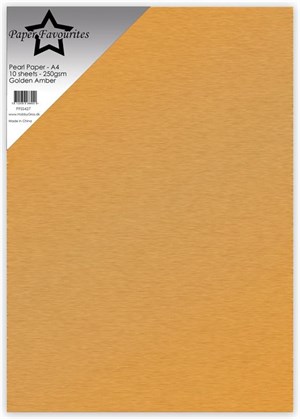 Gylden rav, Perlemor, Paper Favourites Pearl Paper 250g, 5 stk