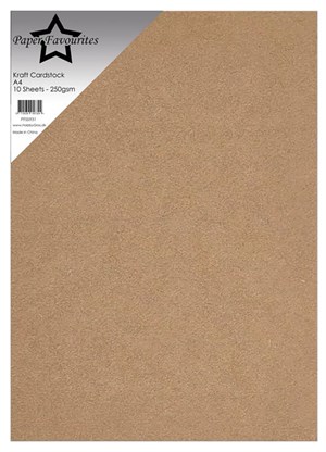 Paper Favourites Kraft Cardstock, 250g 10 ark.