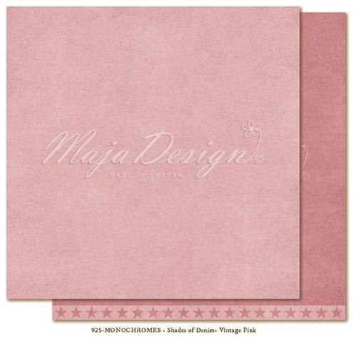 Shades of Demin monochromes, vintage pink