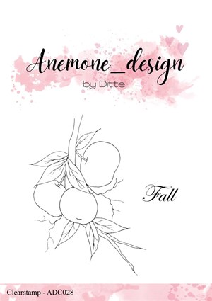Æbler, efterår, klar stempel, Anemone_design.