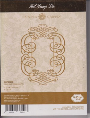 Curling Frame, Couture Creations Anna Griffin Foil Stamp Die *