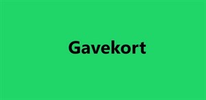 Gavekort - kr. 400,00