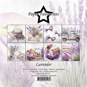 Lavender, mønsterkarton pakning, Paper favourites.