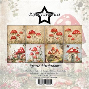 Rustikke svampe, mønsterkarton pakning, Paper favourites.